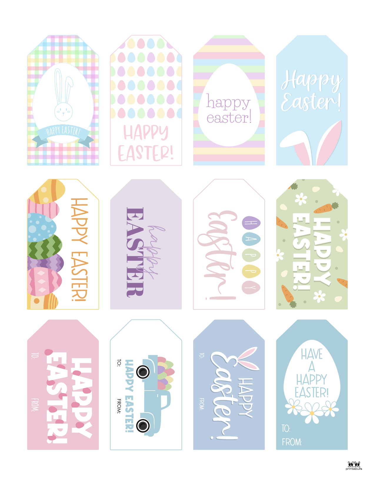 Easter Tags 300 FREE Printable Gift Tags Printabulls