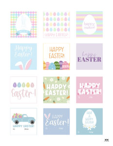 Easter Tags - 300 FREE Printable Gift Tags | Printabulls