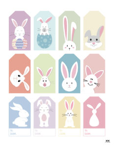 Easter Tags - 300 FREE Printable Gift Tags | Printabulls