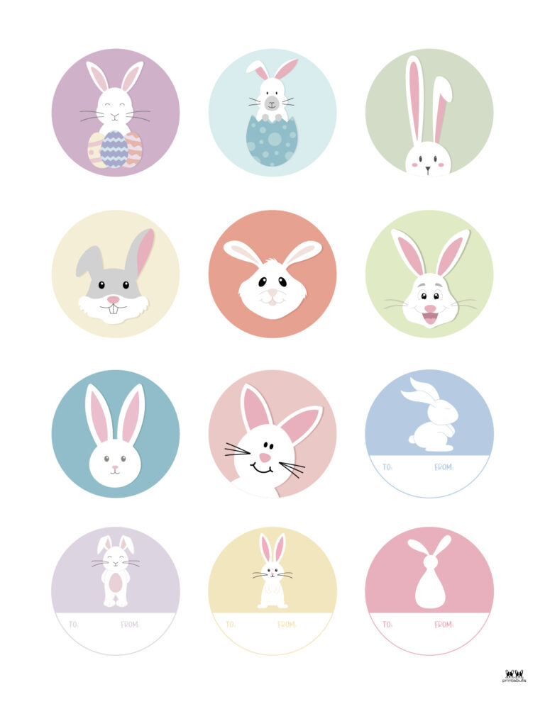 Easter Tags - 300 FREE Printable Gift Tags | Printabulls