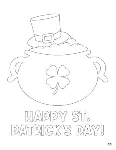 Happy St. Patrick's Day Coloring Pages - 15 Pages | Printabulls