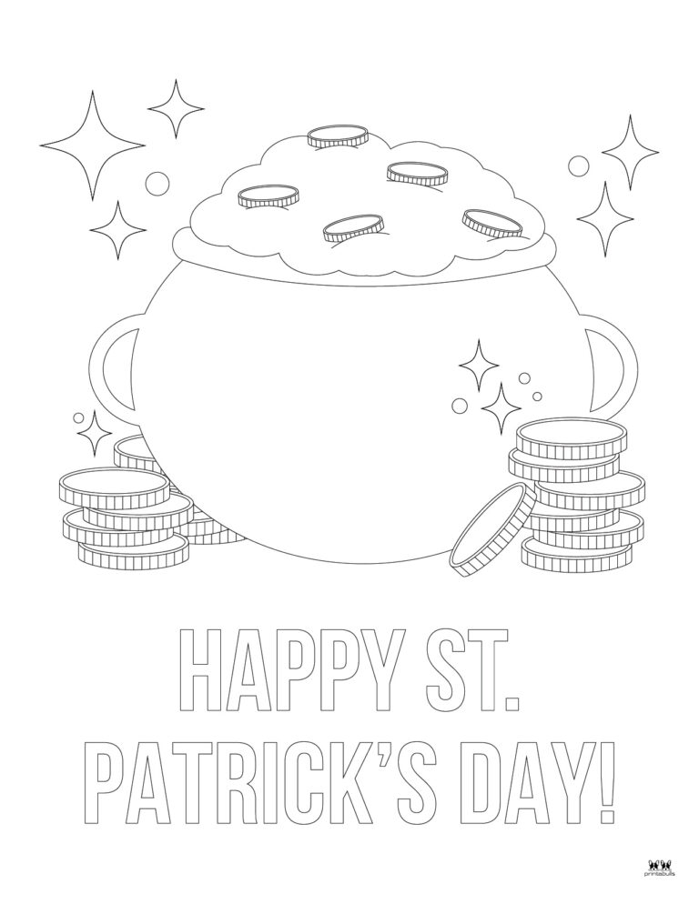 Happy St. Patrick's Day Coloring Pages - 15 Pages | Printabulls