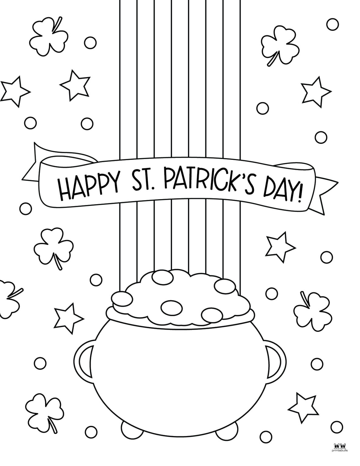 Happy St. Patrick's Day Coloring Pages - 15 Pages | Printabulls