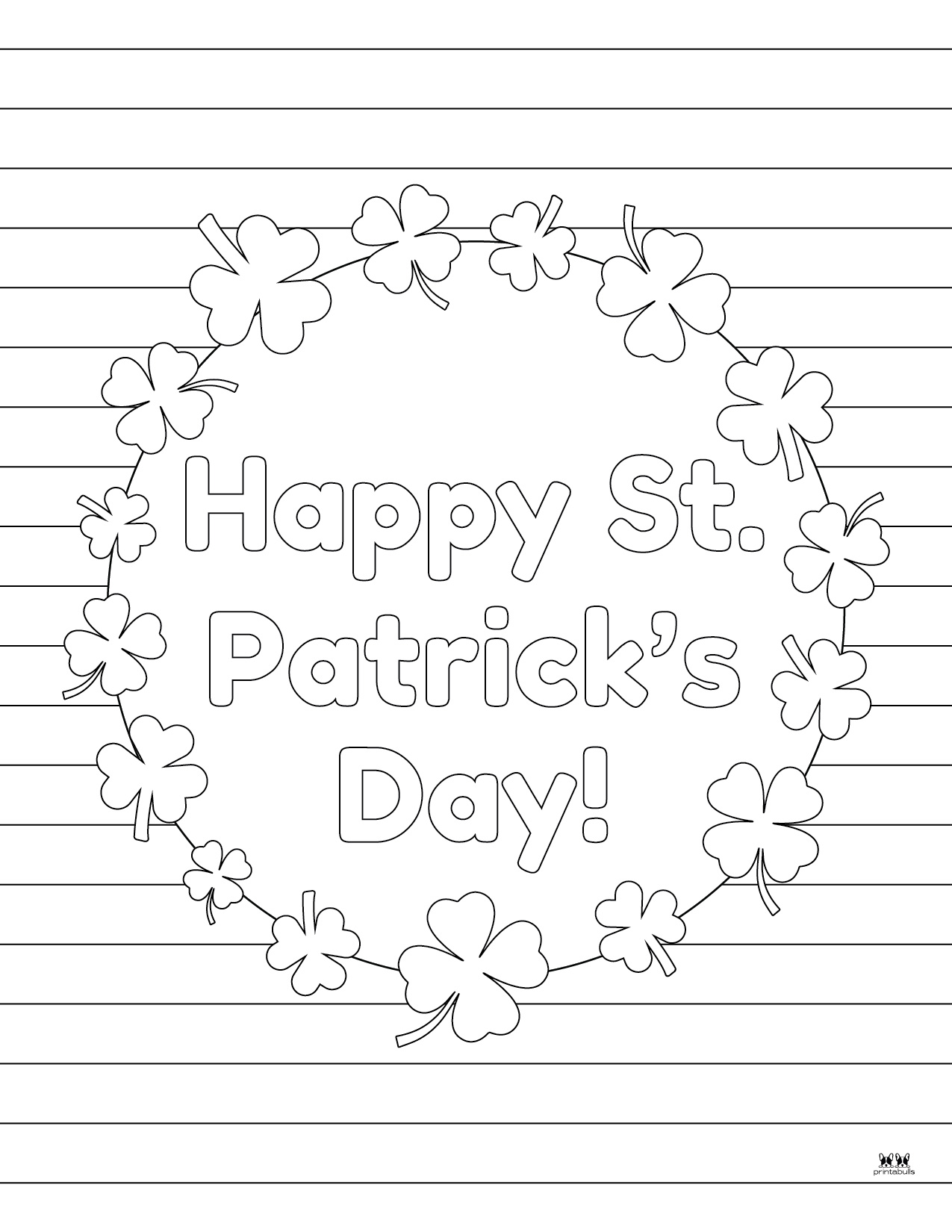 Happy St. Patrick's Day Coloring Pages - 15 Pages | Printabulls