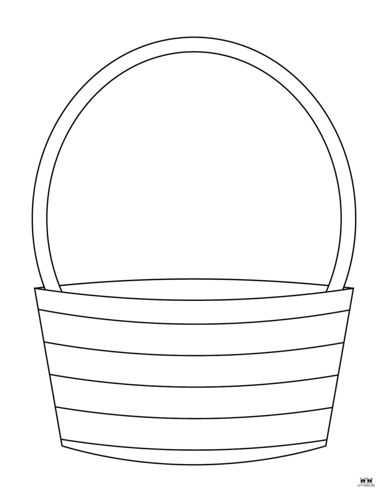 Easter Basket Templates - 25 FREE Printables | Printabulls