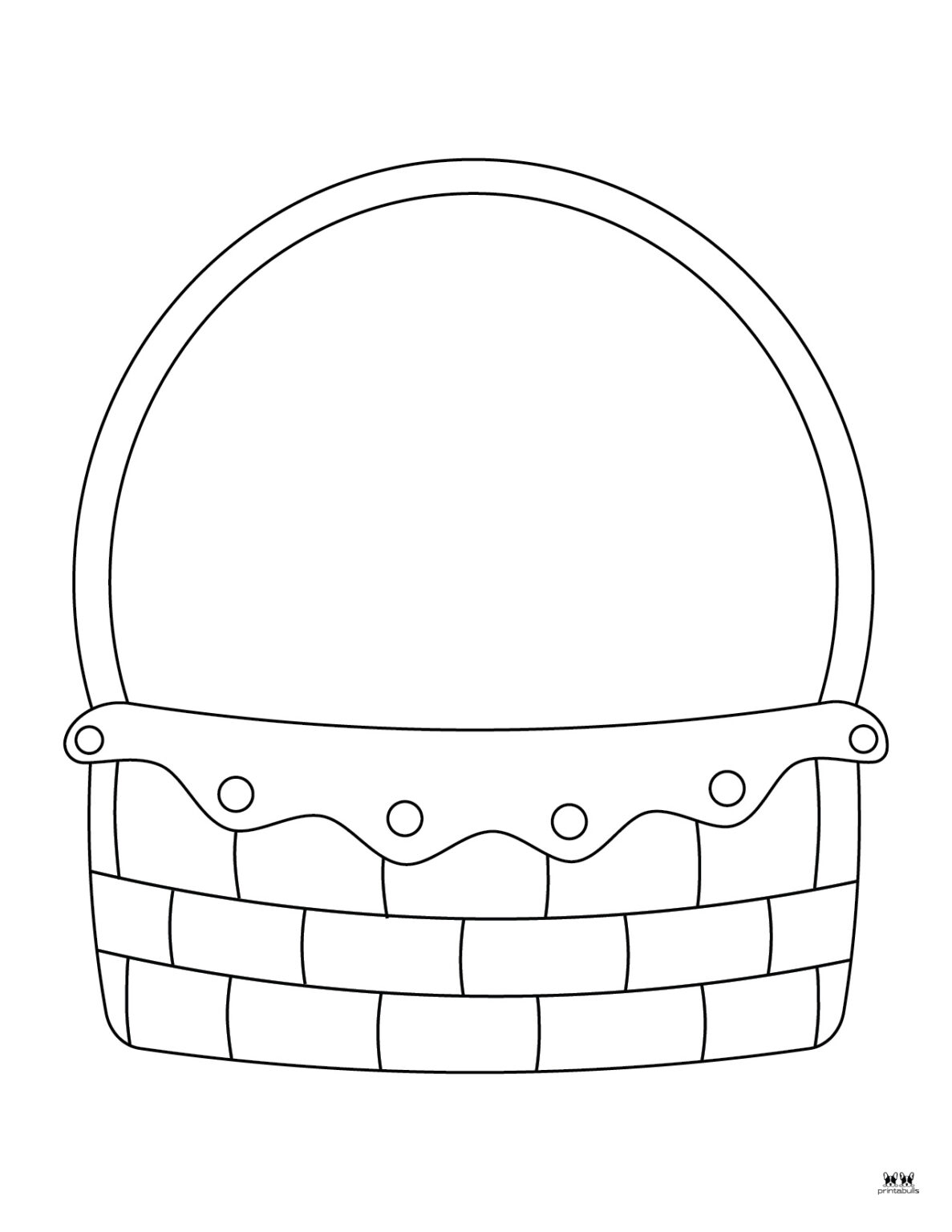 Easter Basket Templates - 25 FREE Printables | Printabulls