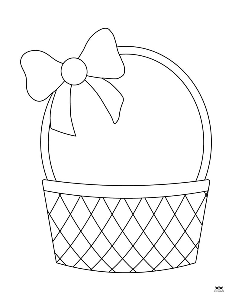 Easter Basket Templates - 25 FREE Printables | Printabulls