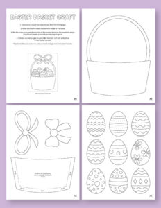 Easter Basket Templates - 25 FREE Printables | Printabulls