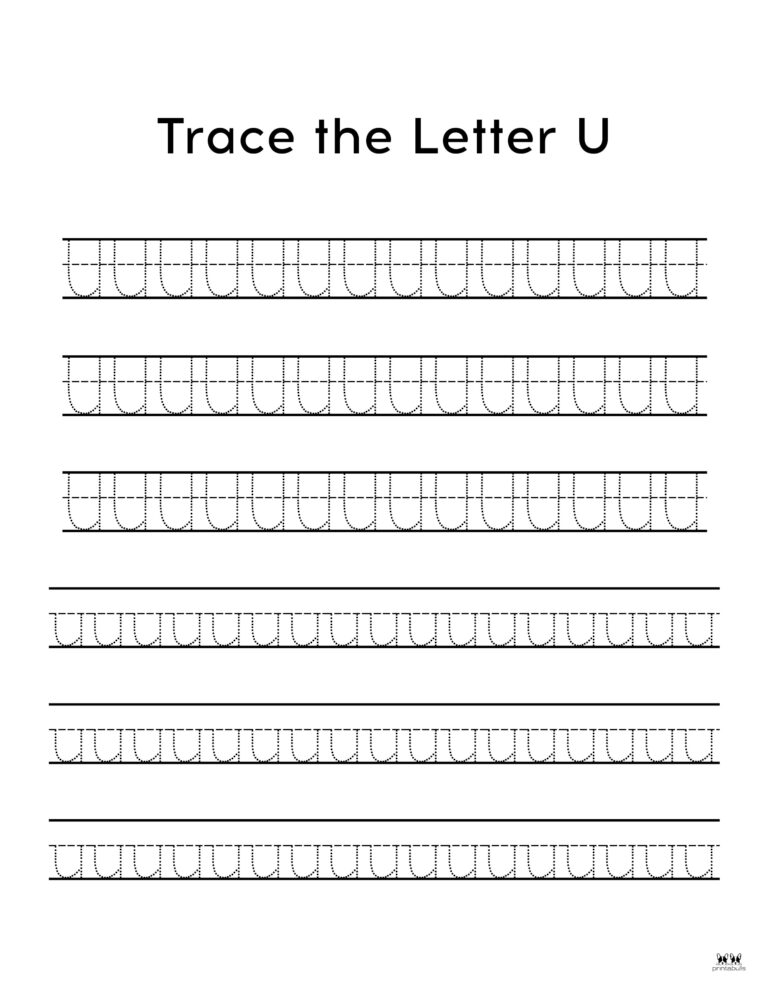 Letter U Worksheets - 50 FREE Printables | Printabulls