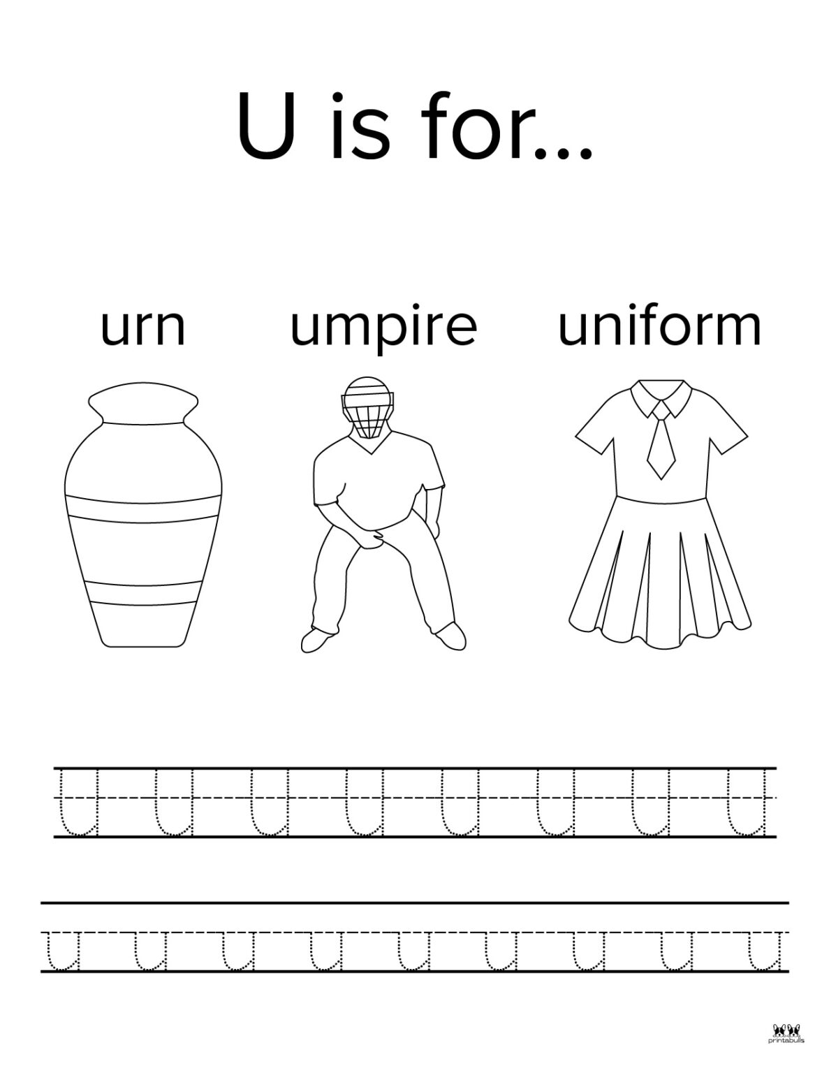 Letter U Worksheets 50 FREE Printables Printabulls