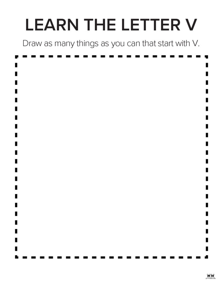 Letter V Worksheets 50 Free Printables Printabulls 0318