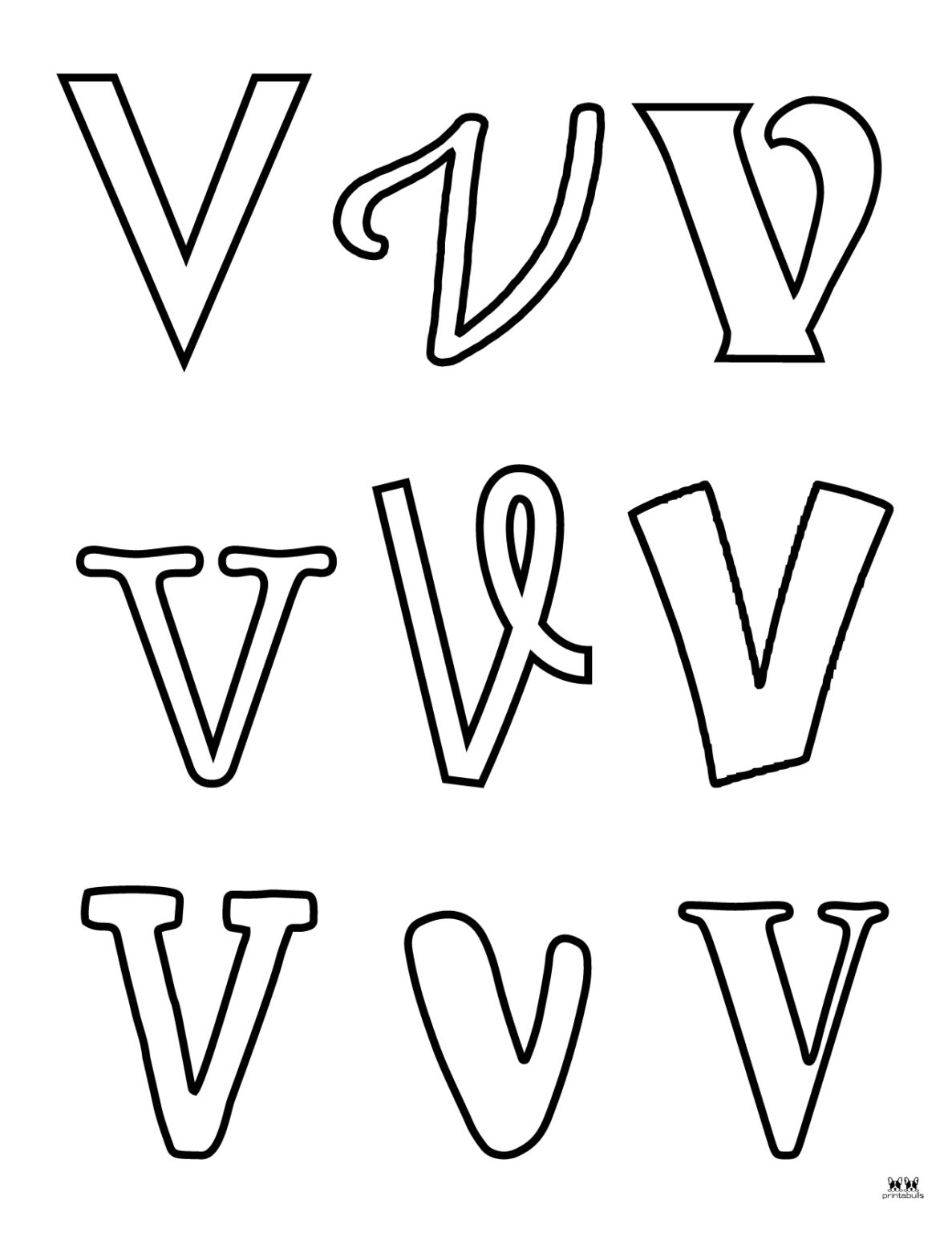 Letter V Worksheets 50 Free Printables Printabulls 5696