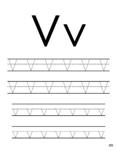 Letter V Worksheets - 50 FREE Printables | Printabulls