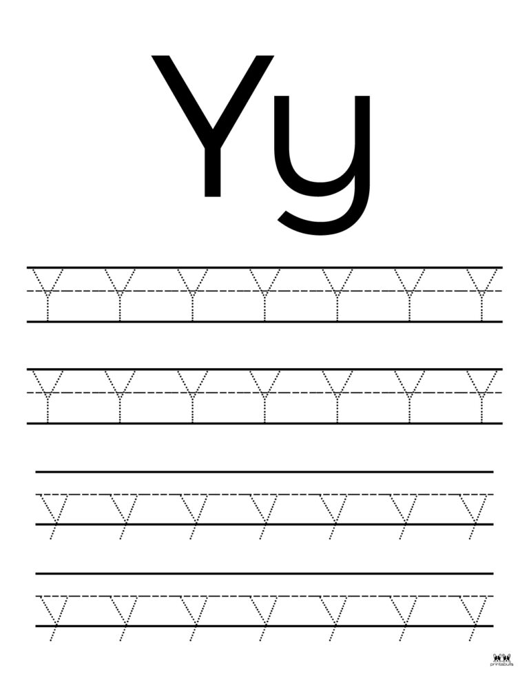 Letter Y Worksheets - 50 FREE Printables | Printabulls