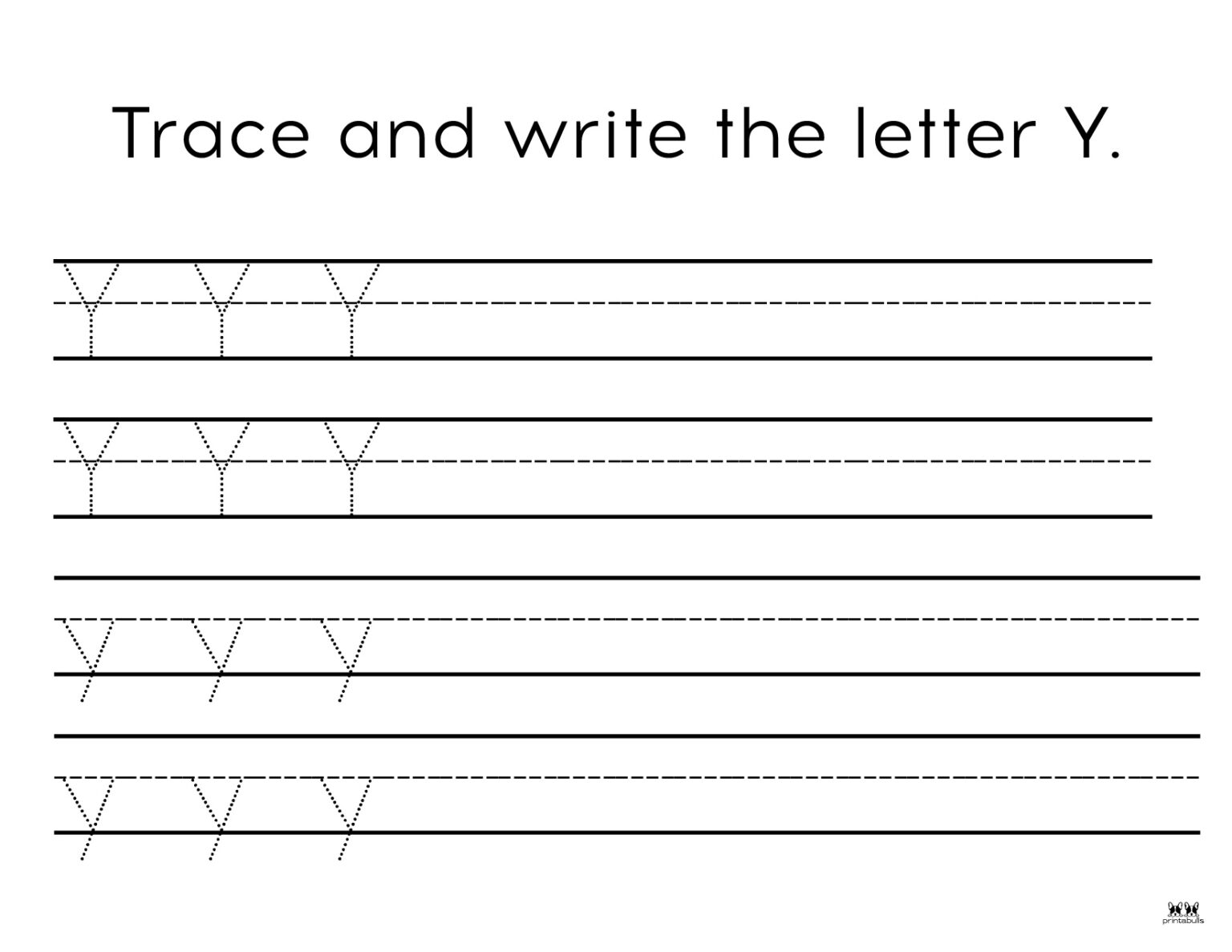 Letter Y Worksheets - 50 FREE Printables | Printabulls