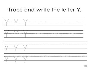 Letter Y Worksheets - 50 FREE Printables | Printabulls