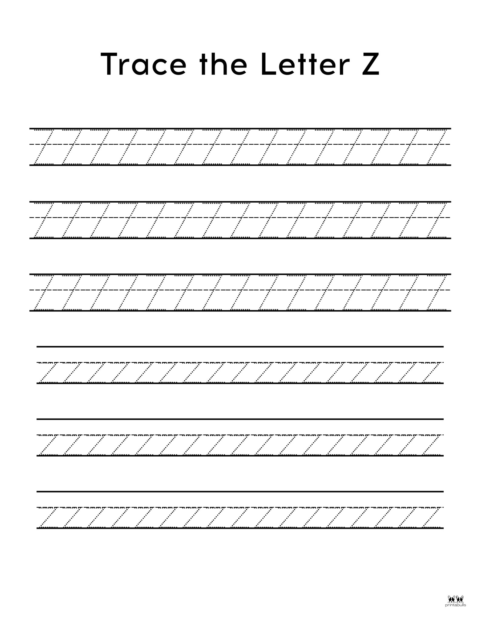 Letter Z Worksheets - 50 FREE Printables | Printabulls