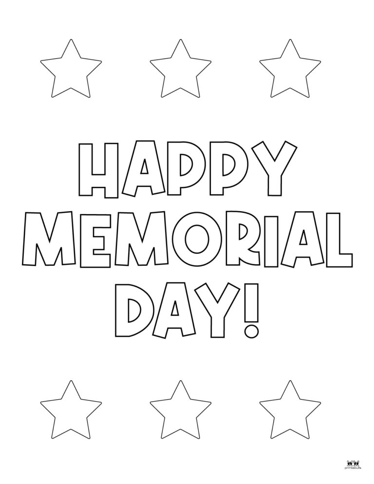 Memorial Day Coloring Pages - 15 FREE Pages | Printabulls