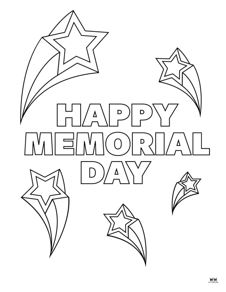 Memorial Day Coloring Pages - 15 FREE Pages | Printabulls