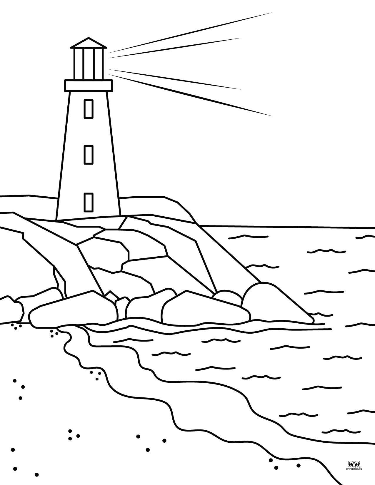 Beach Coloring Pages - 25 FREE Pages | Printabulls