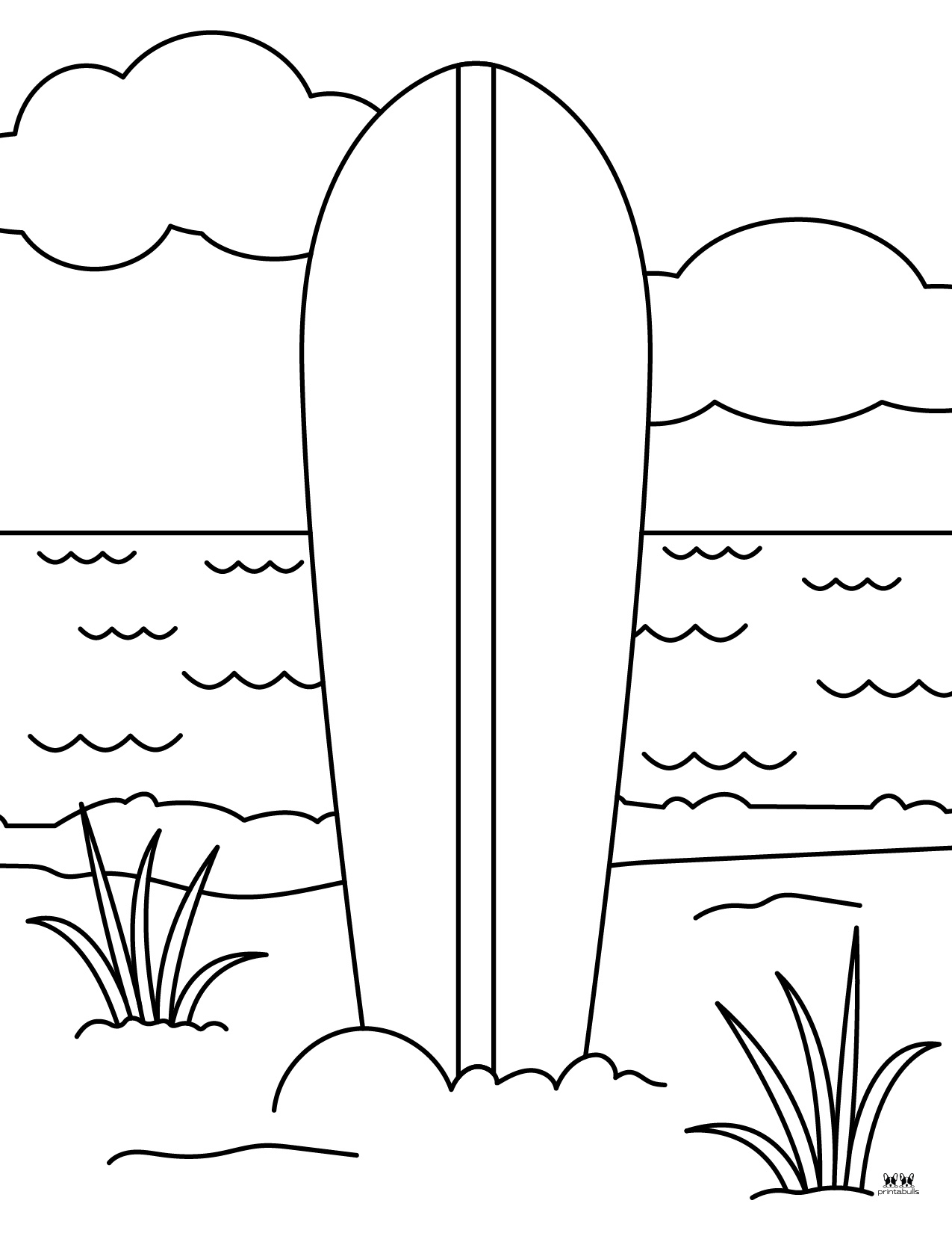 Beach Coloring Pages - 25 FREE Pages | Printabulls