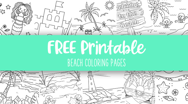 FREE* Color by Number Beach Bucket