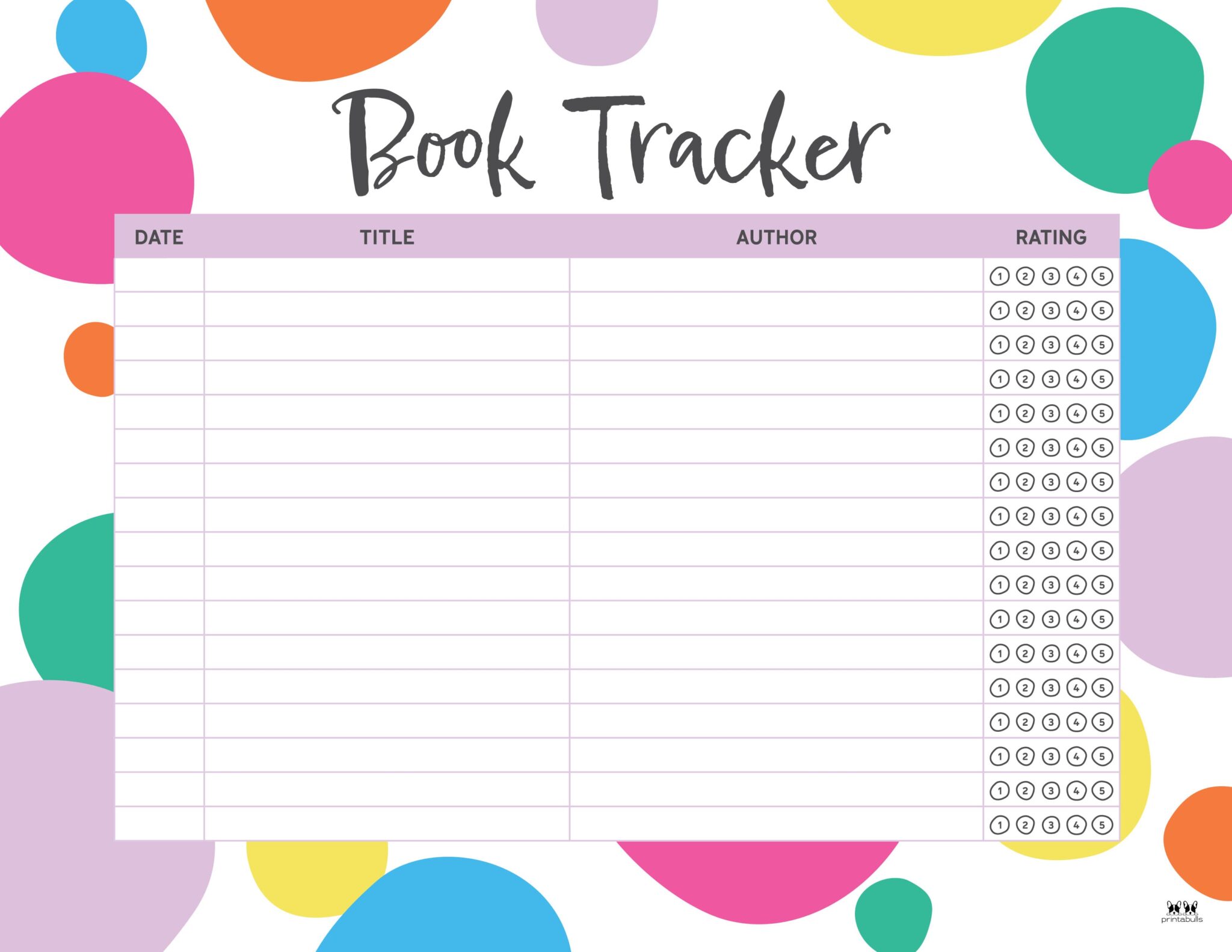 Book Trackers 15 FREE Trackers Printabulls