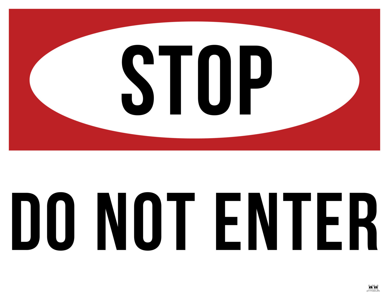 Do Not Enter Signs - 15 Free Printable Signs | Printabulls