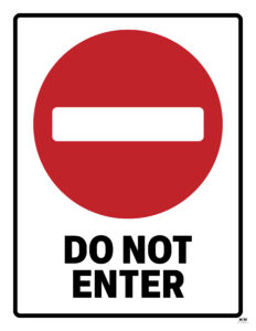 Do Not Enter Signs - 15 Free Printable Signs 