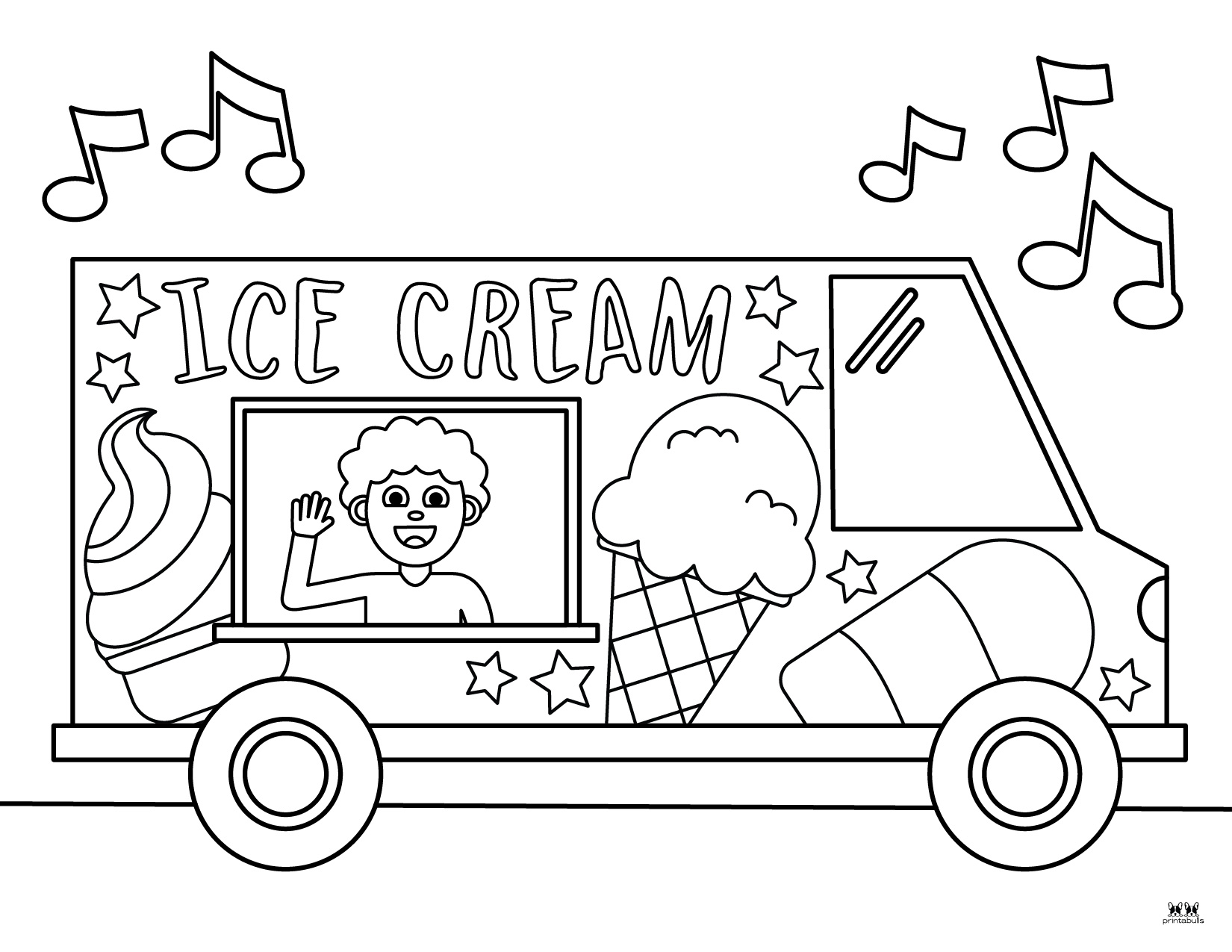 Ice Cream Coloring Pages - 26 Printable Pages | Printabulls