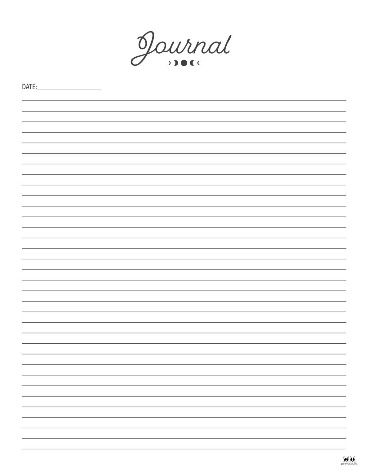 Journal Templates & Pages 25 FREE Printables Printabulls