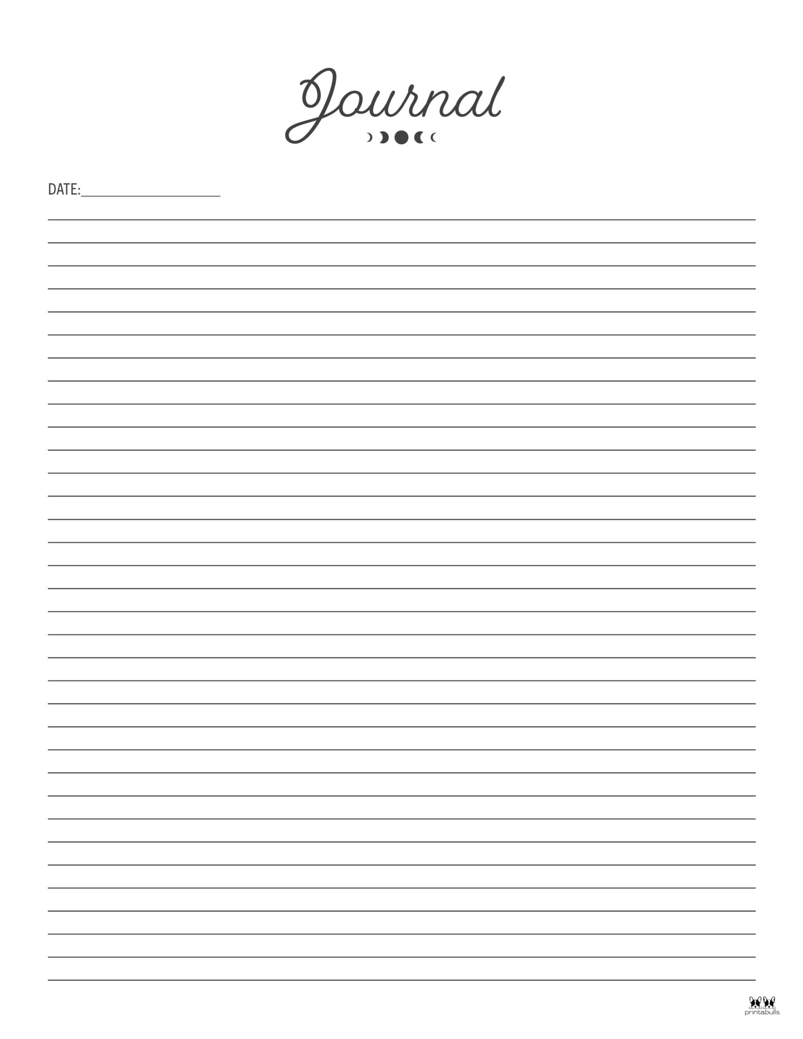 Journal Templates & Pages 25 FREE Printables Printabulls