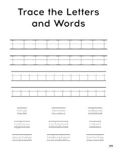 Letter I Worksheets - 50 FREE Printables | Printabulls