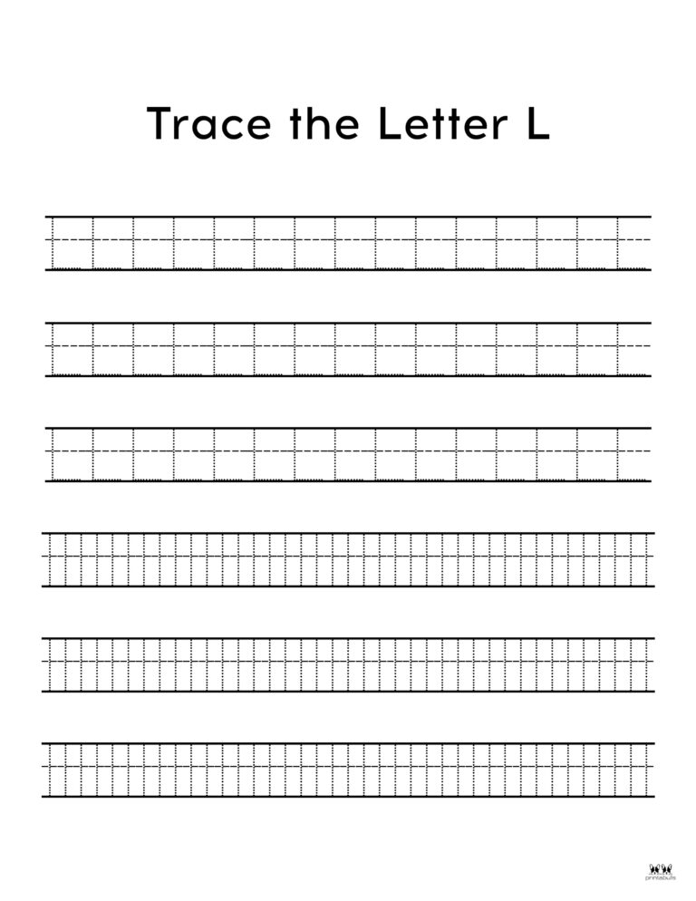 Letter L Worksheets - 50 FREE Printables | Printabulls