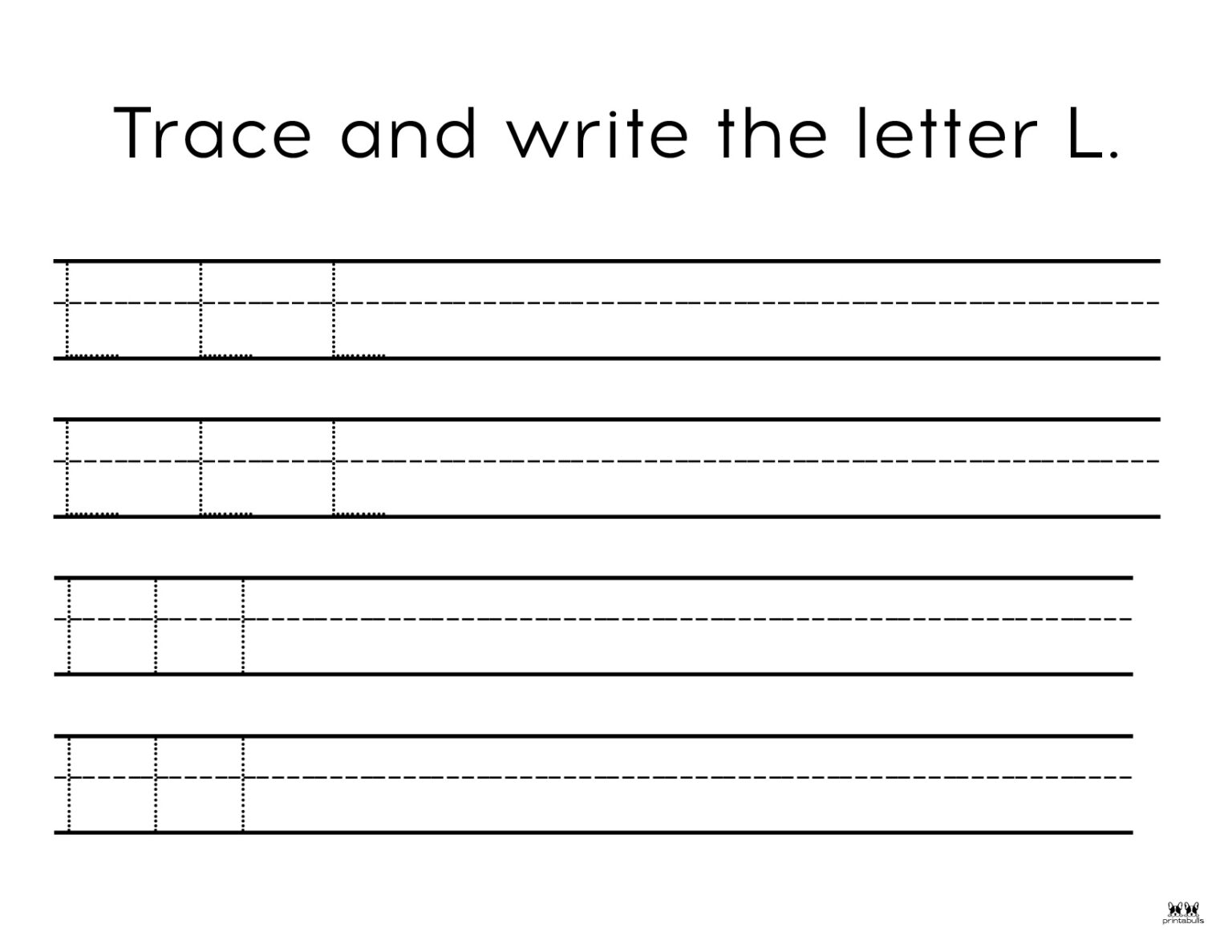 Letter L Worksheets - 50 Free Printables 