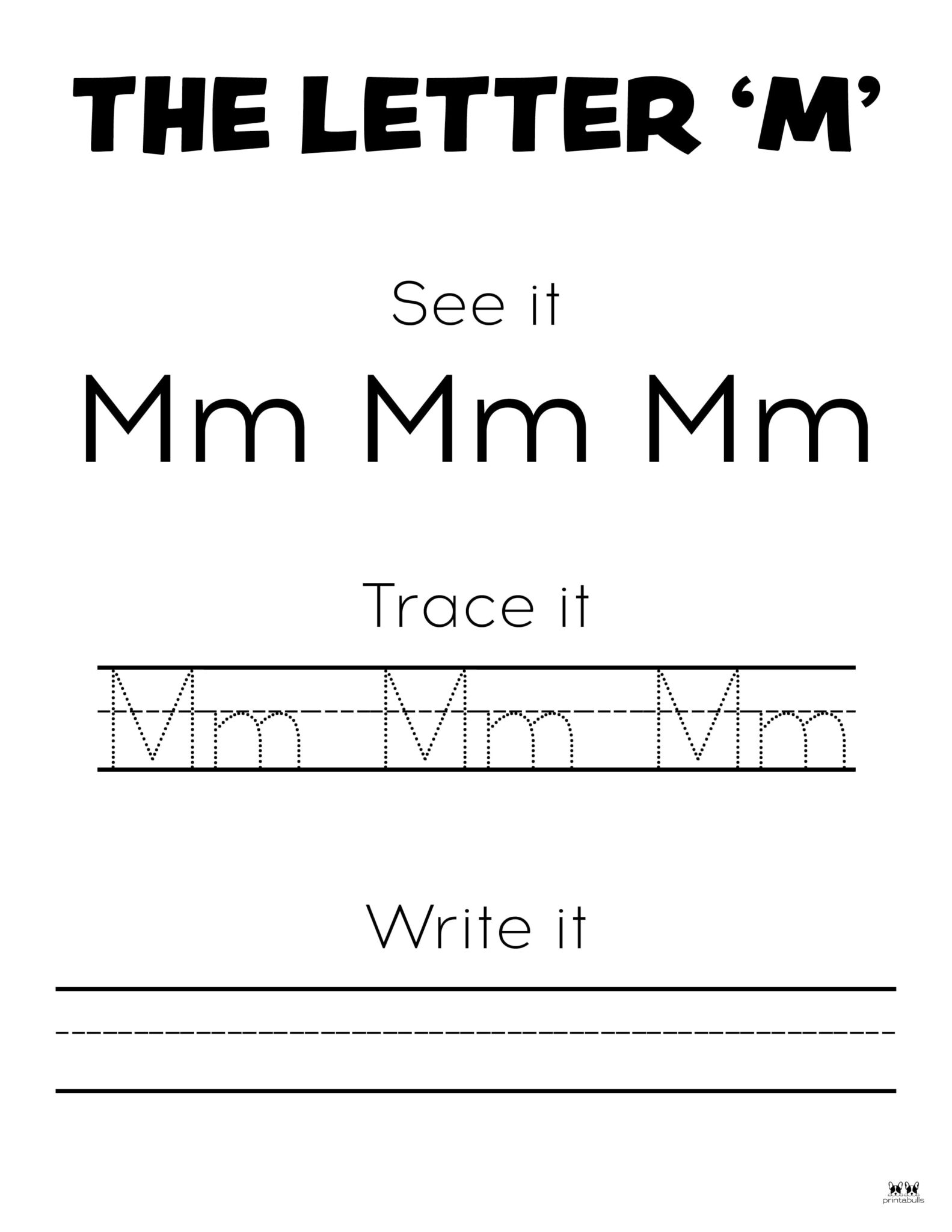 Letter M Worksheets 50 Free Printables Printabulls 6786