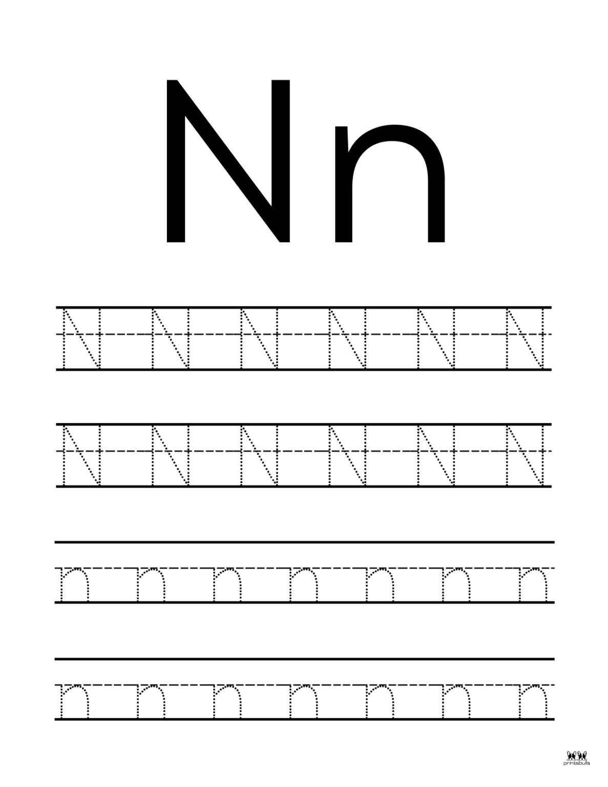 Letter N Worksheets - 50 FREE Printables | Printabulls