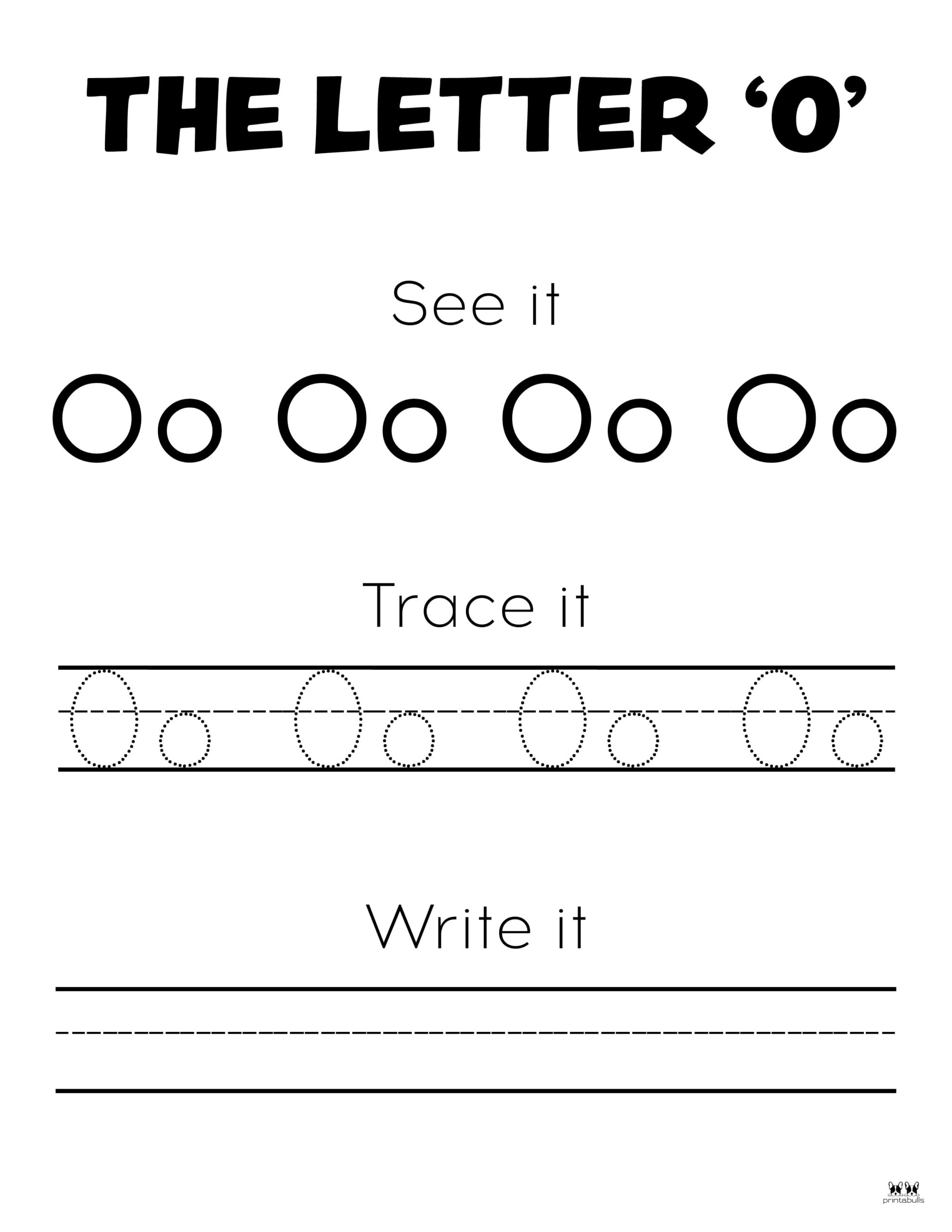 Letter O Worksheets - 50 FREE Printables | Printabulls