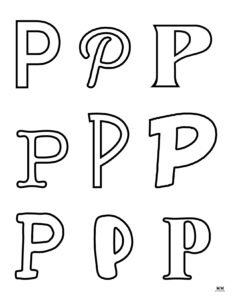 Letter P Worksheets - 50 FREE Printables | Printabulls