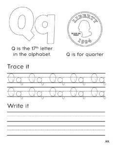 Letter Q Worksheets - 50 FREE Printables | Printabulls