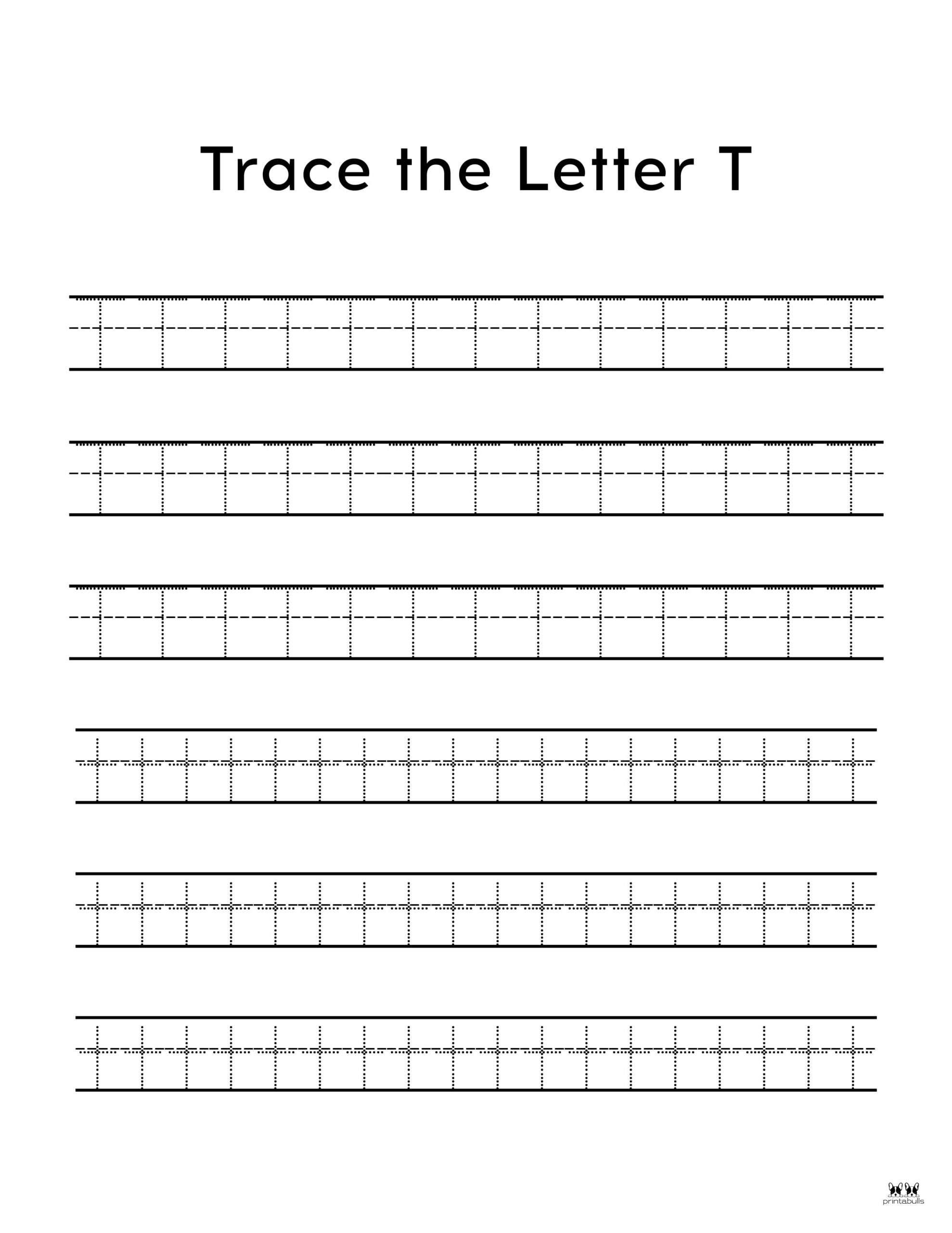 Letter T Worksheets - 50 FREE Printables | Printabulls