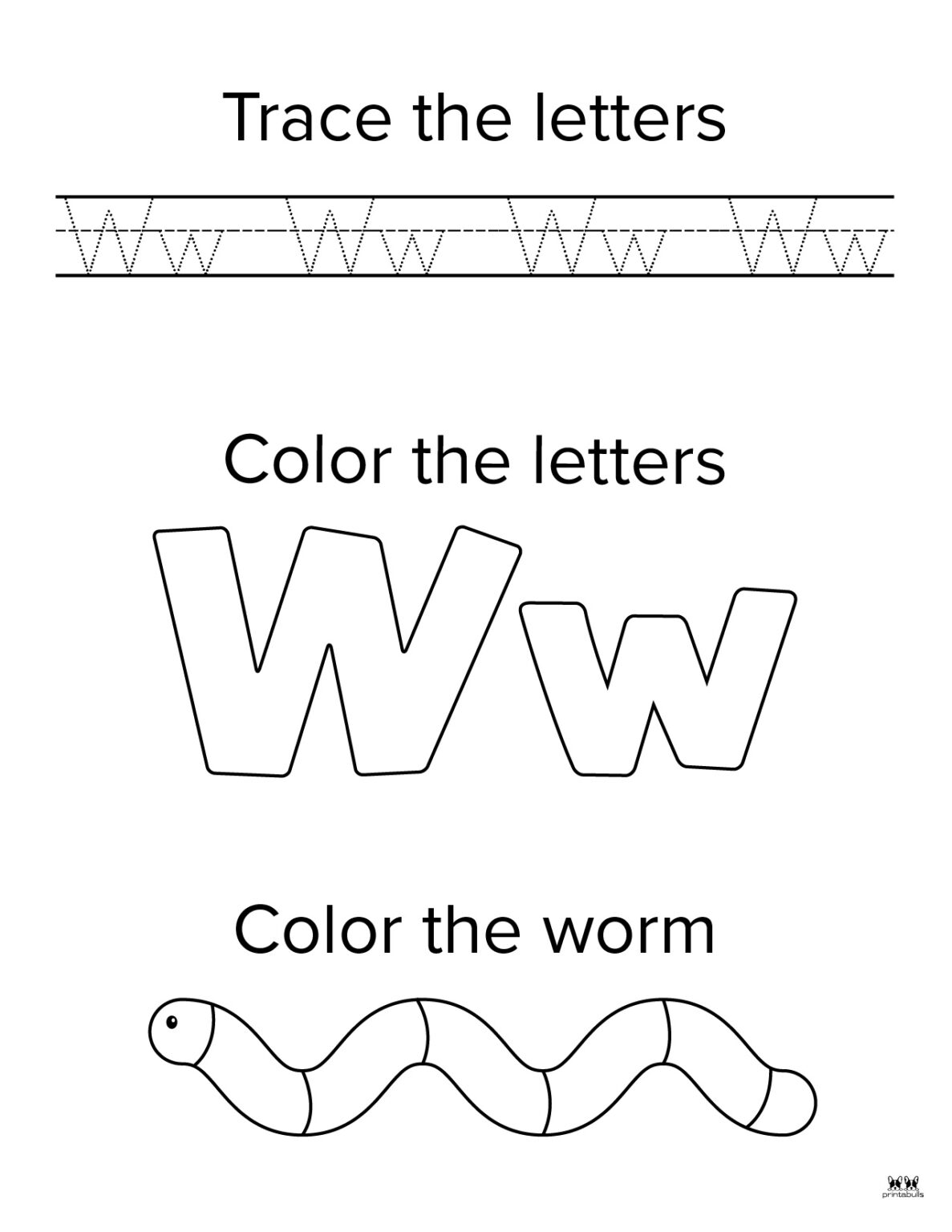 Letter W Worksheets 50 FREE Printables Printabulls