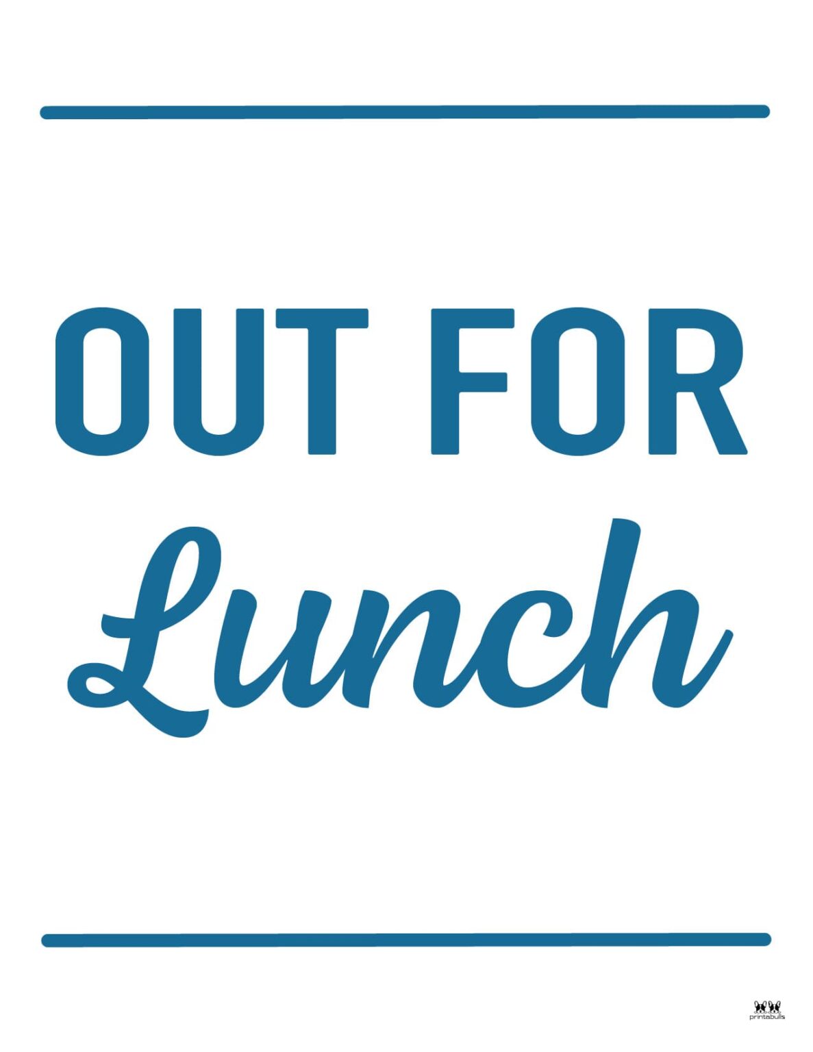 Out To Lunch Signs - 15 Free Signs 