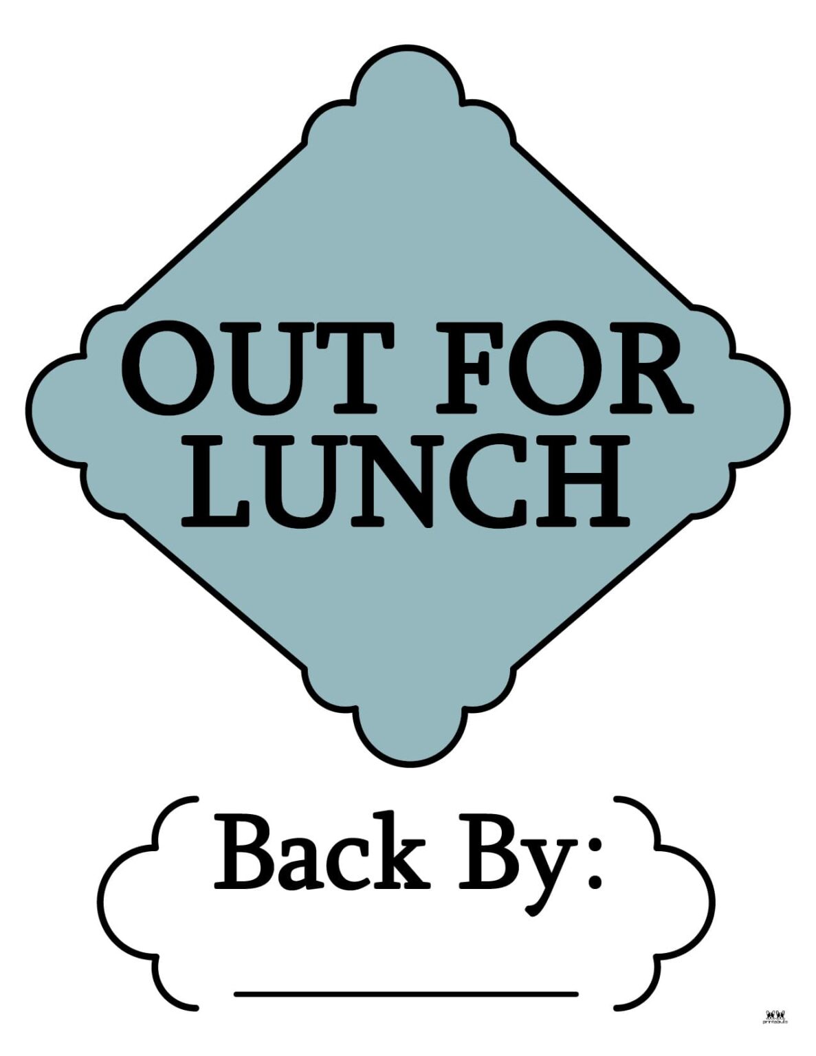 Out To Lunch Signs - 15 FREE Signs | Printabulls