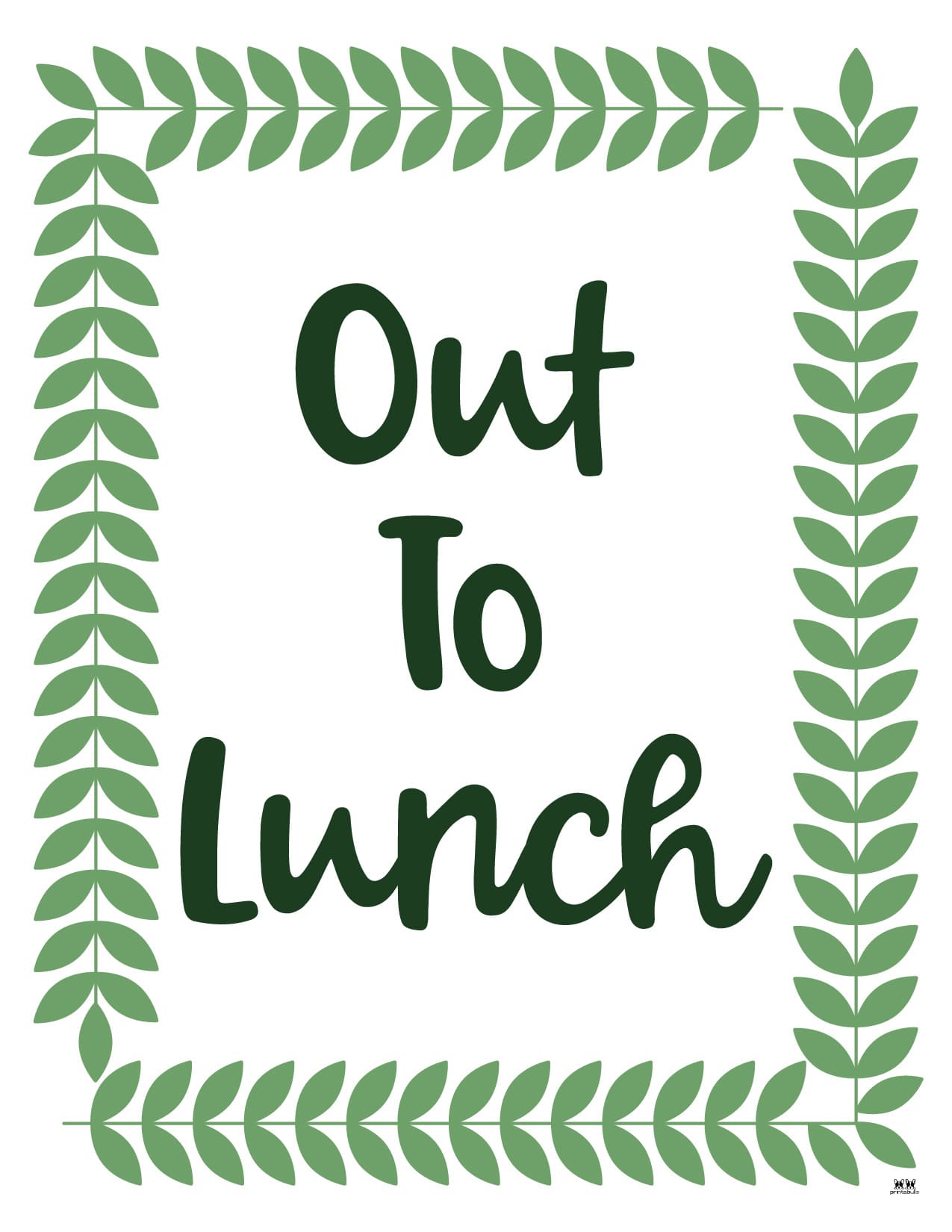 Out To Lunch Signs 15 FREE Signs Printabulls