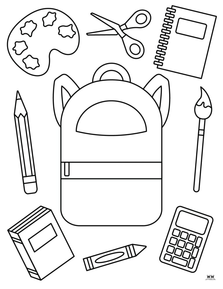Back To School Coloring Pages - 25 FREE Pages | Printabulls