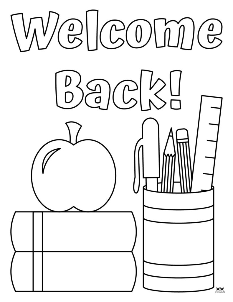 back to school coloring pages for preschool