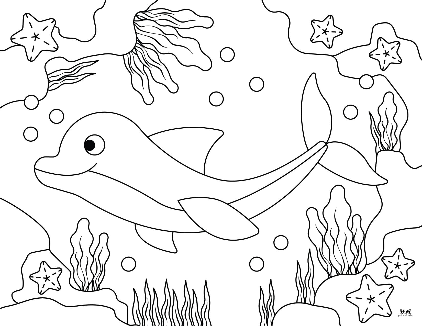 Dolphin Coloring Pages & Templates - 28 FREE Pages | Printabulls