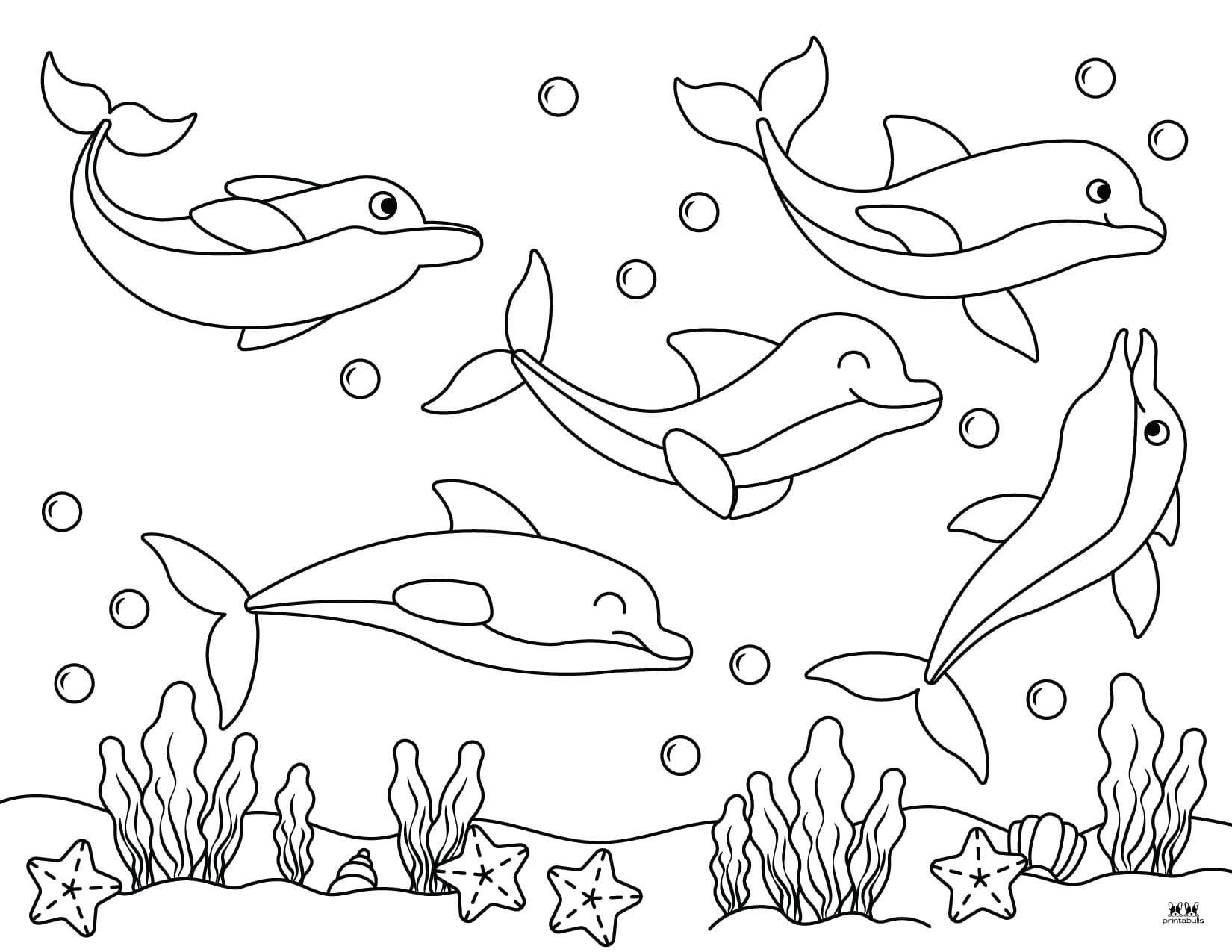 Dolphin Coloring Pages & Templates - 28 FREE Pages | Printabulls