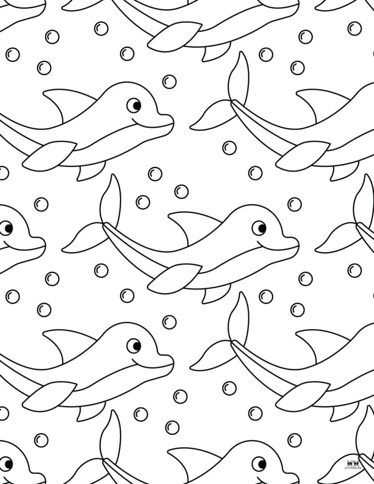 Dolphin Coloring Pages & Templates - 28 FREE Pages | Printabulls